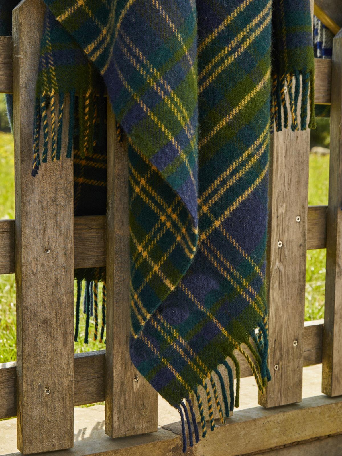 Tartan Pure New Wool Blanket - Forest - Image 4