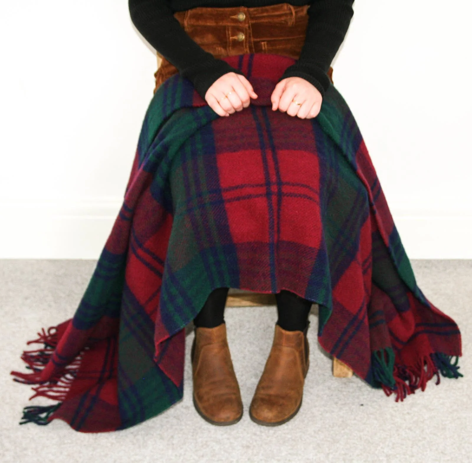 Tartan Pure New Wool Blanket - Lindsay - Image 3