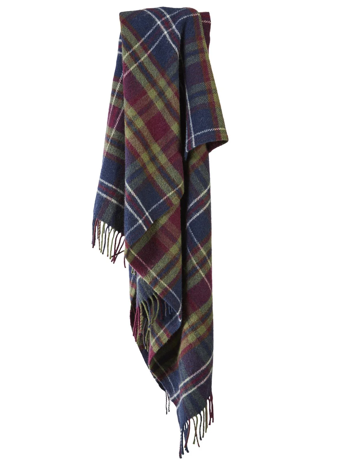 Tartan Pure New Wool Blanket - Morello - Image 3