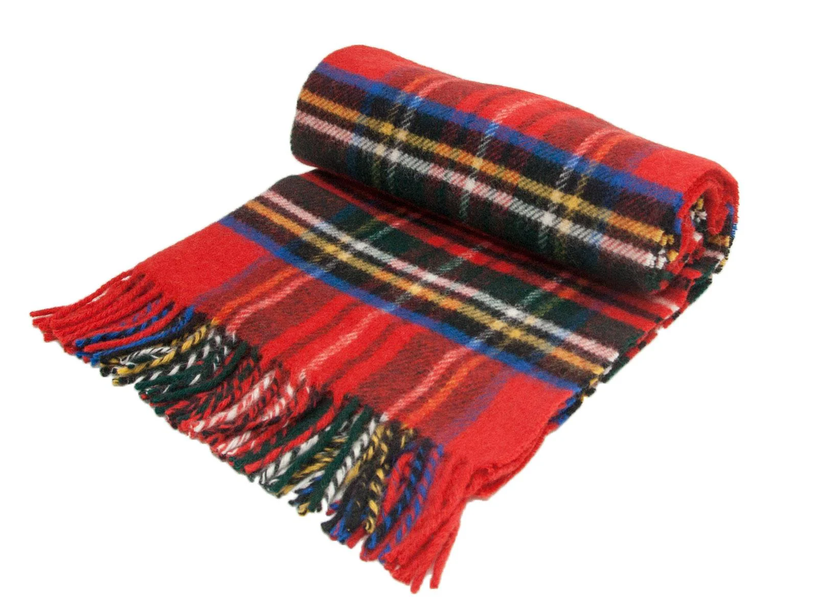 Tartan Pure New Wool Blanket - Royal Stewart - Image 4