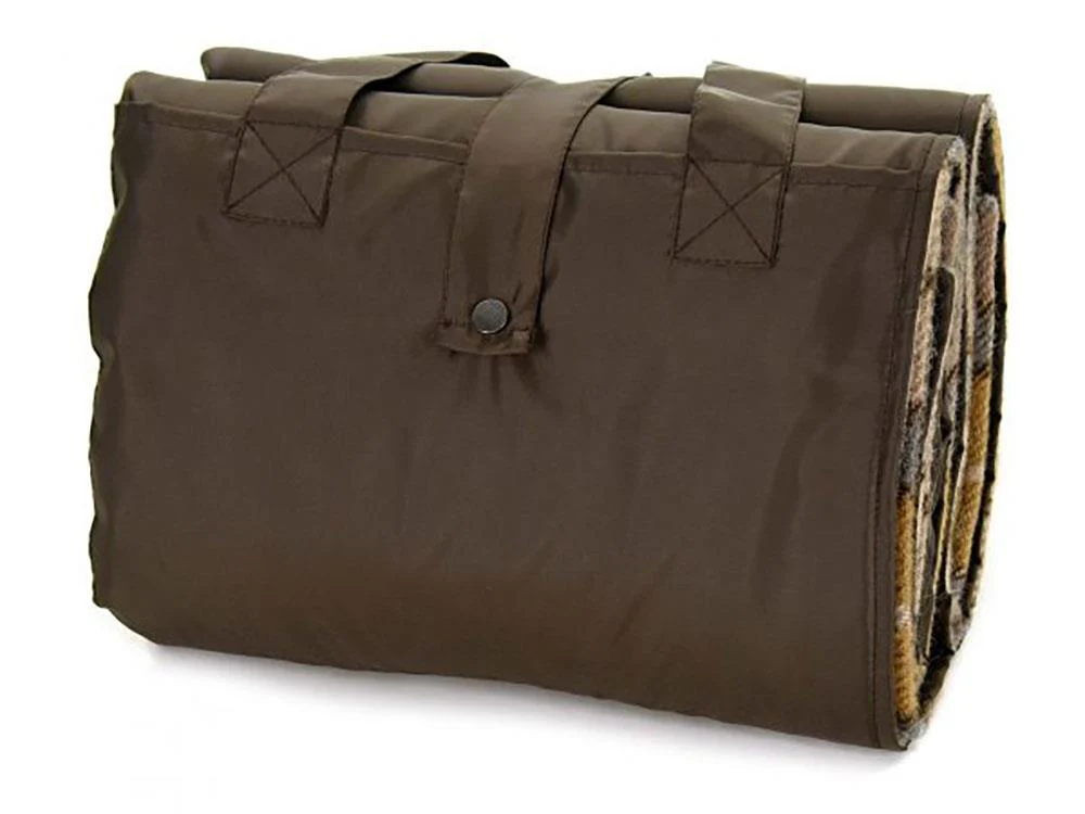 Tartan Waterproof Eventer Picnic Blanket - Natural Buchanan - Image 3