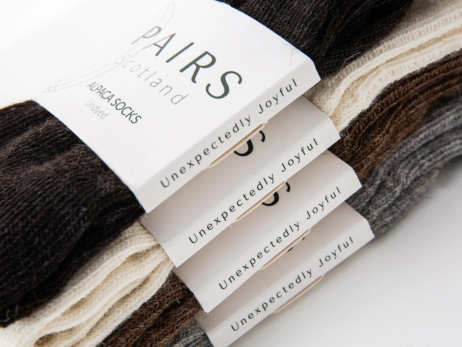 Undyed Alpaca Socks - Brown - Image 5