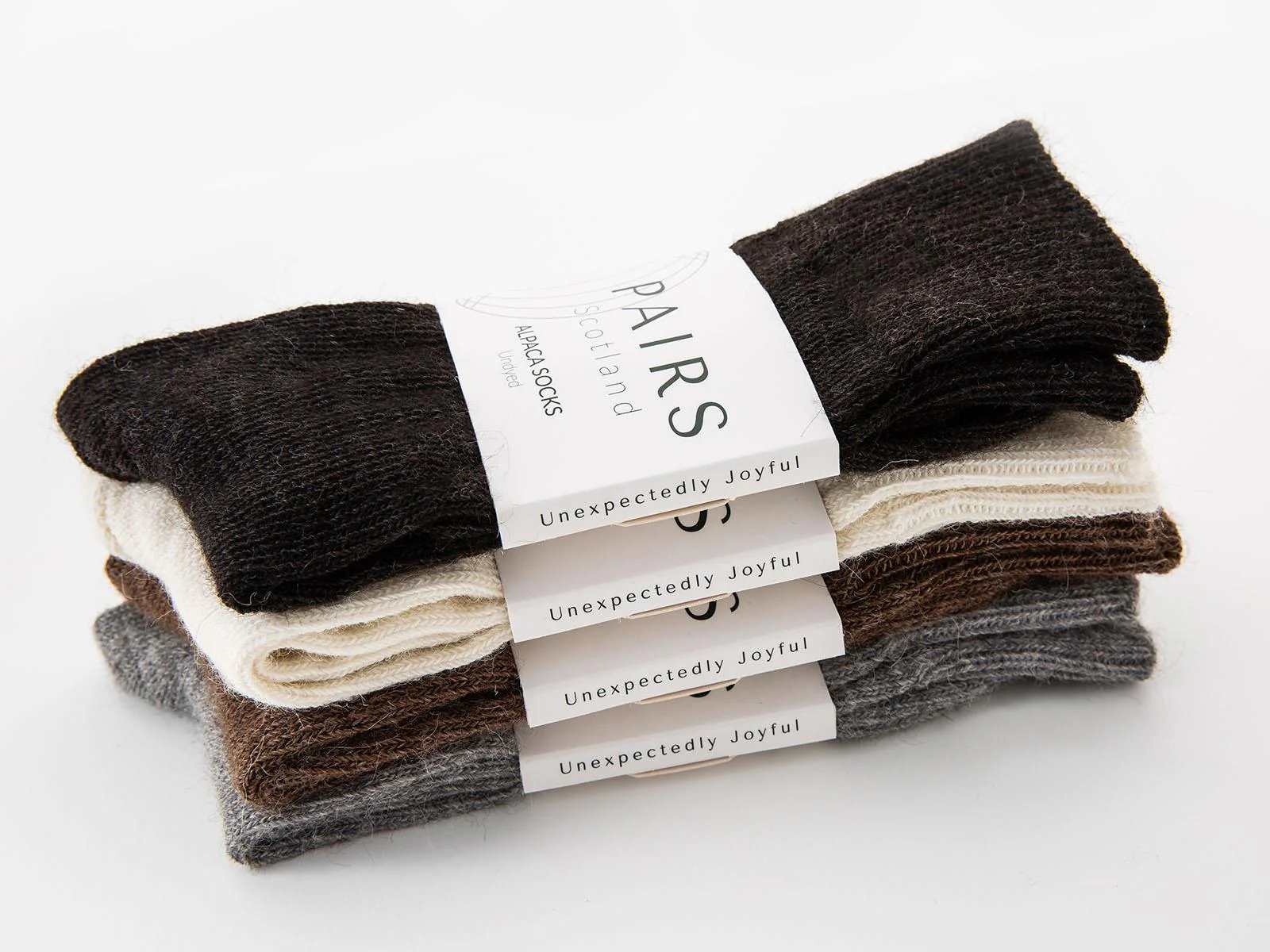 Undyed Alpaca Socks - Charcoal - Image 4