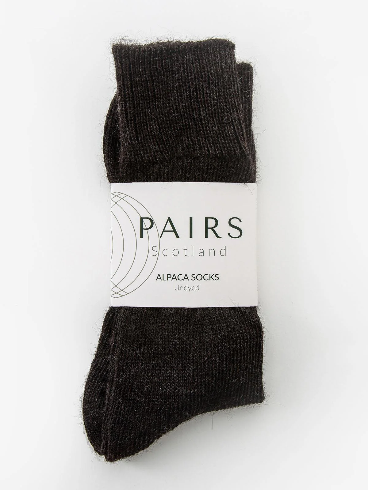 Undyed Alpaca Socks - Charcoal - Image 6