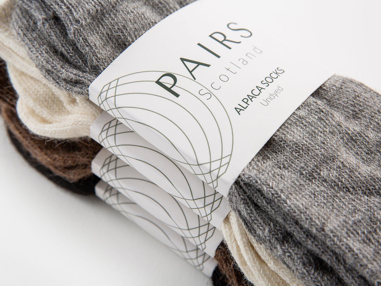 Undyed Alpaca Socks - Grey - Image 5
