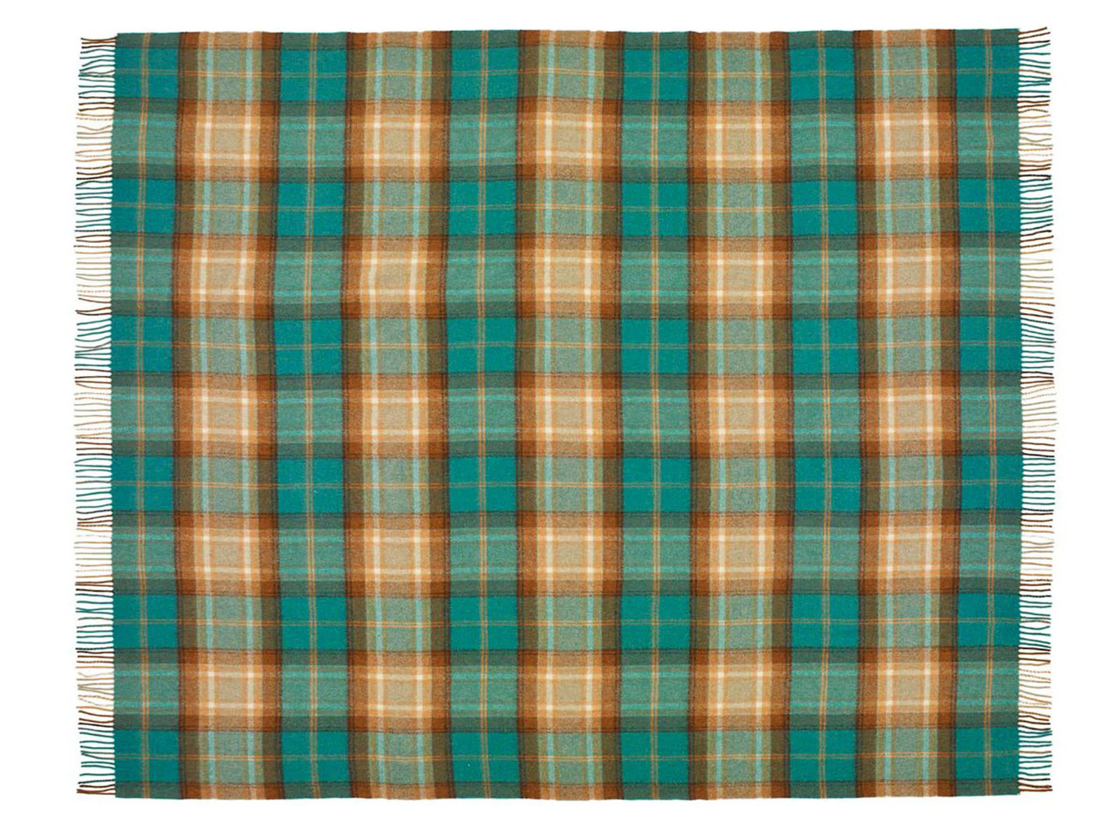 Winterton Merino Lambswool Throw - Jade - Image 2