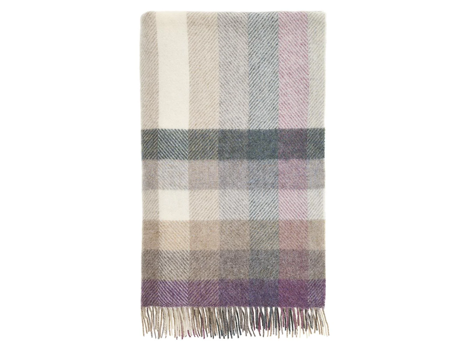 Woodale Pure New Wool Shetland Throw - Heather
