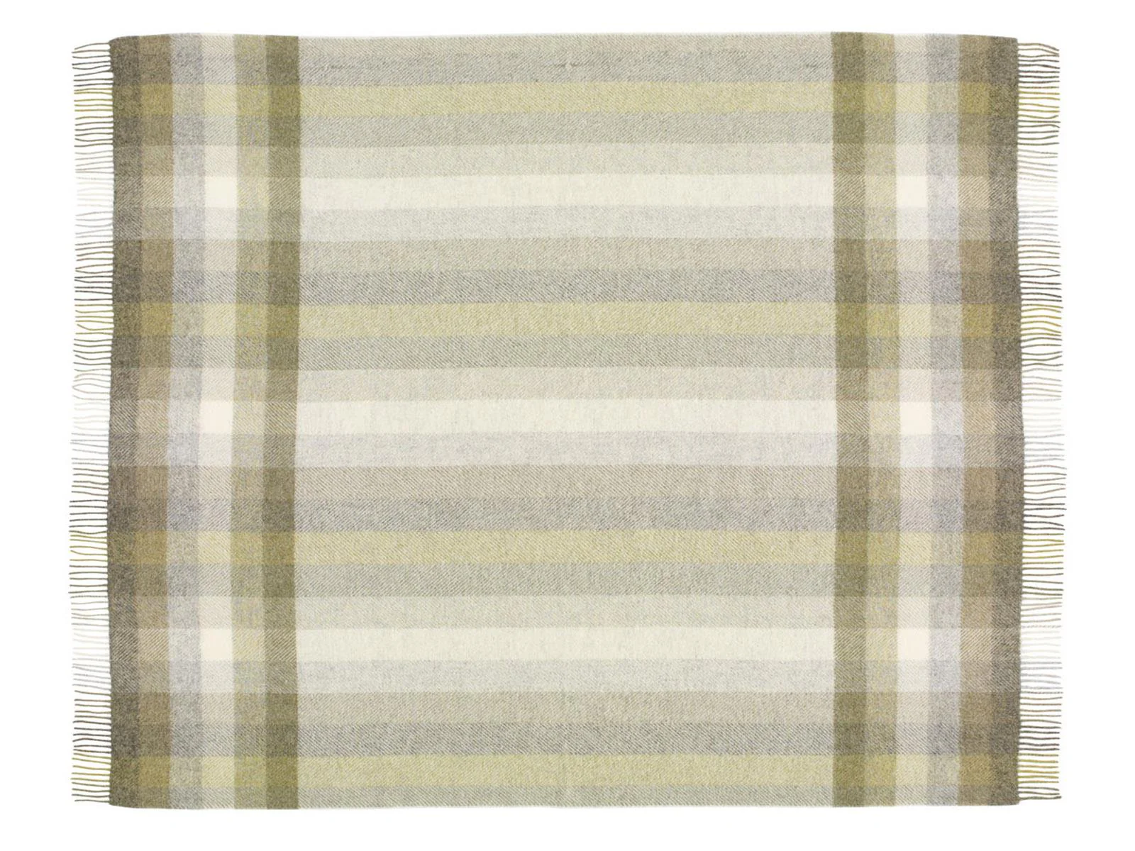 Woodale Pure New Wool Shetland Throw - Olive - Image 2