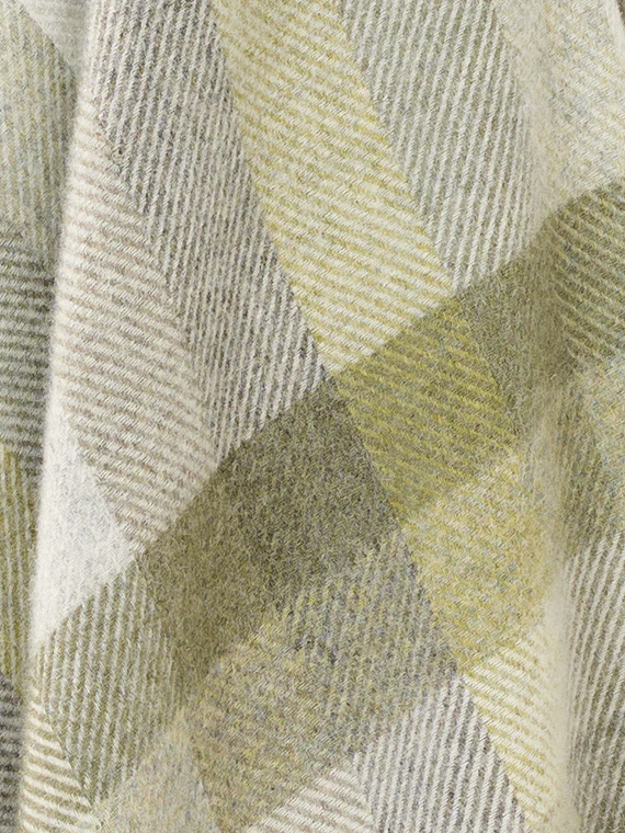 Woodale Pure New Wool Shetland Throw - Olive - Image 4