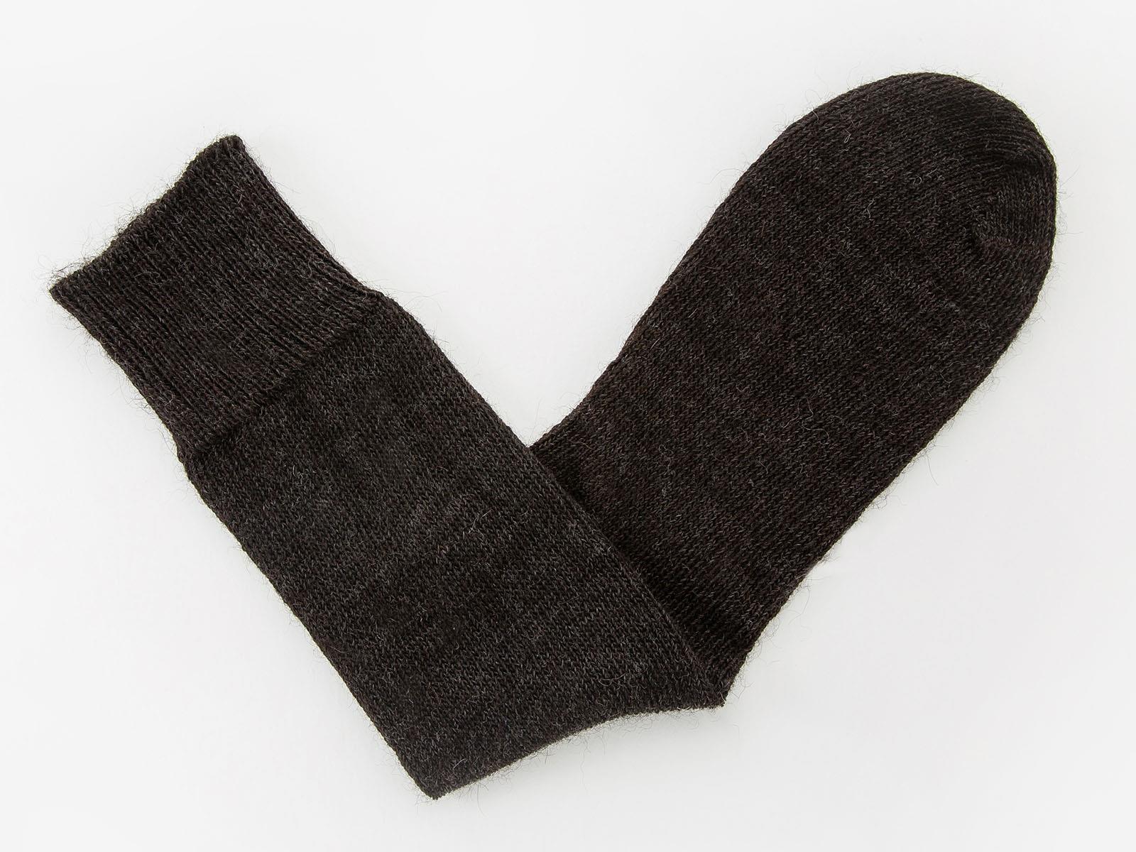 Undyed Alpaca Socks - Charcoal - Image 3