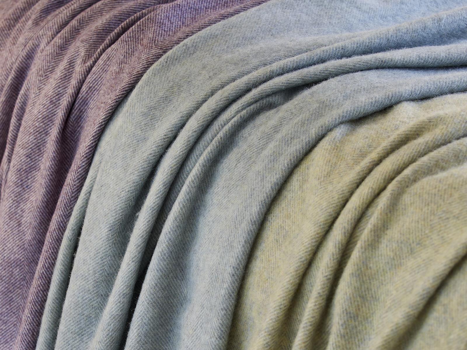 XL Herringbone Shetland Pure New Wool Throws - Image 3